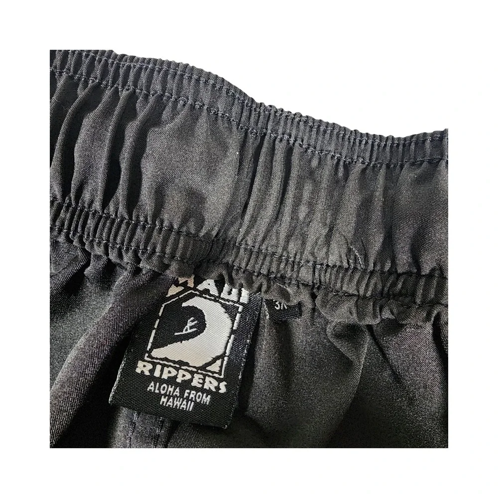 Rippers Aloha From Hawaii Mens Board‎ Shorts Swim Trunks Black Cargo 3xl